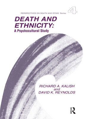 cover image of Death and Ethnicity